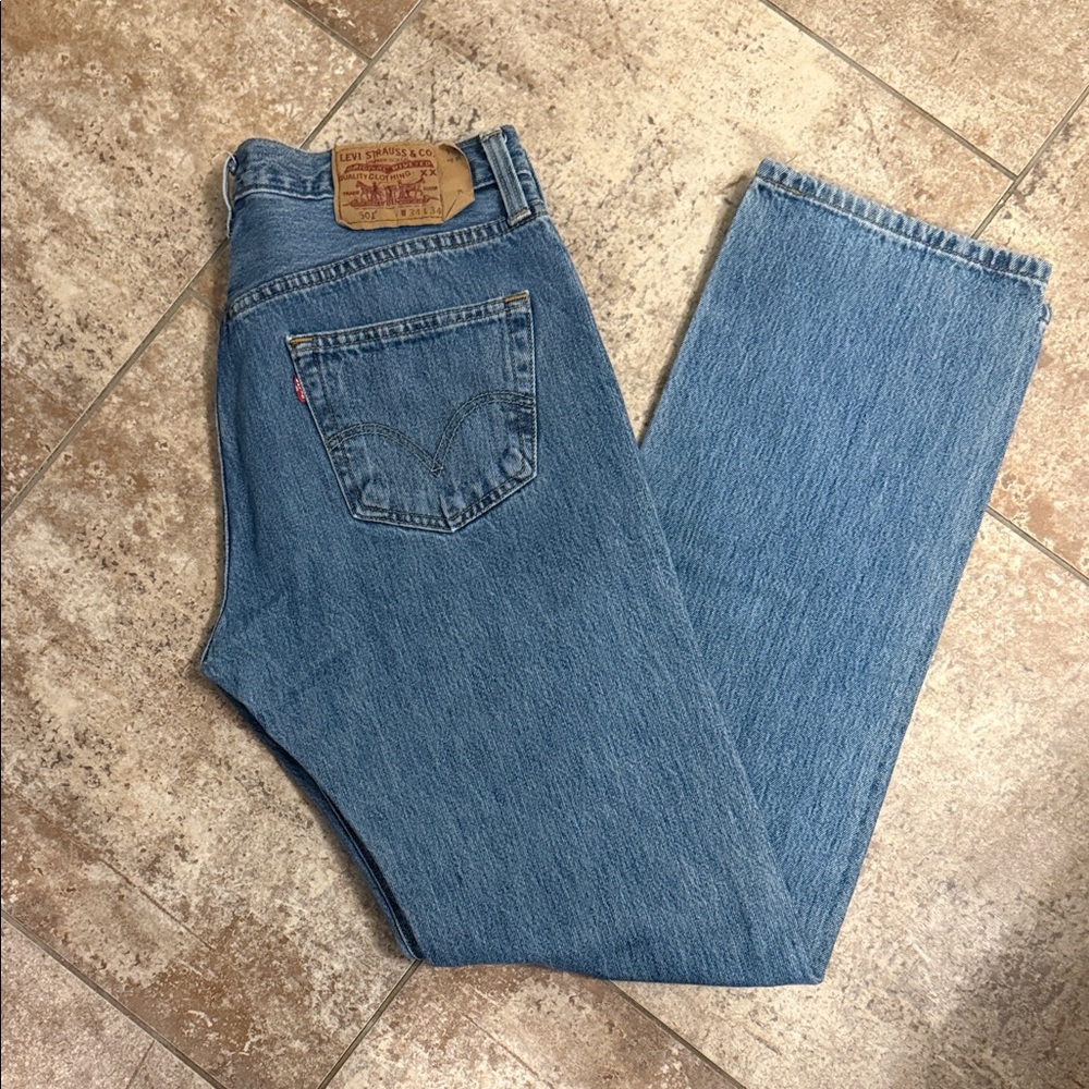 Levi's 501 Men's Classic Straight Blue Jeans 34x34